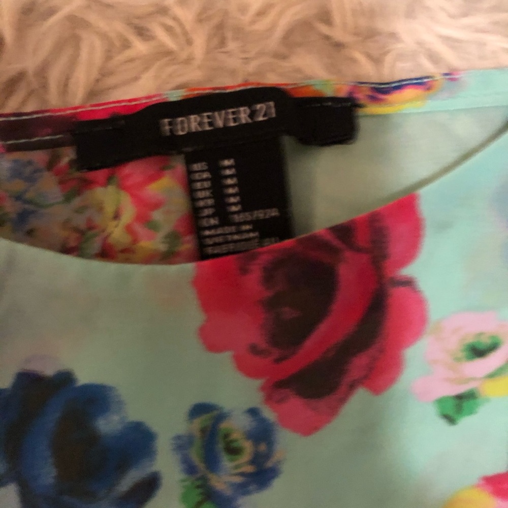 3 forever floral red cami tank tops spaghetti S - Picture 3 of 8
